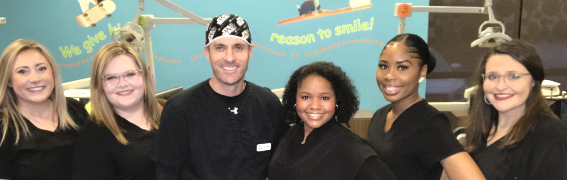 Meridian Kids Dental Team Happy Smiles team picture